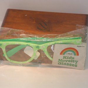 Pre-Owned Kid’s Floral Print Green  Novelty Glasses